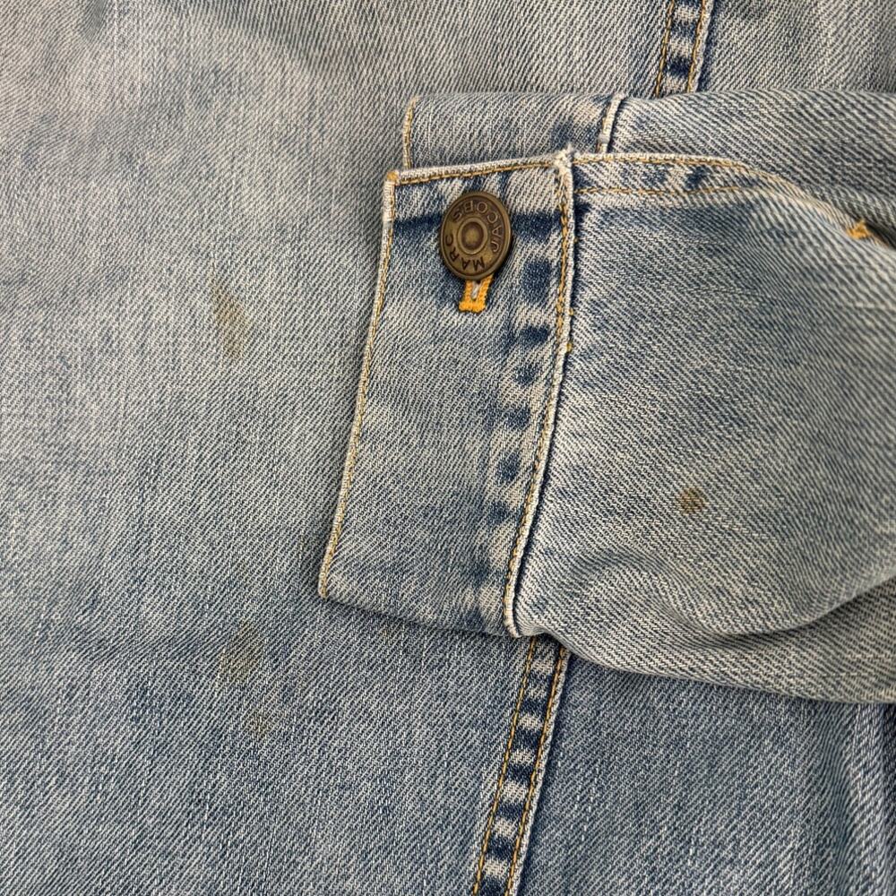 Marc Jacobs Y2K vintage designer shrunken denim jean jacket light wash size XS - Picture 5 of 8